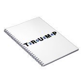 Trump 2024 Blauw Notitieboek (Rechterzijde)