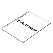 Trump 2024 Blauw Notitieboek (Linkerzijde)