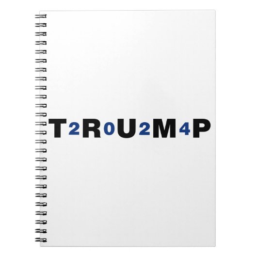 Trump 2024 Blauw Notitieboek (Voorkant)