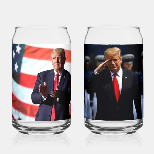 Trump 2024 blikvorm glas (Achterkant)