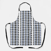 Trump 2024 Blue Apron Schort (Voorkant)
