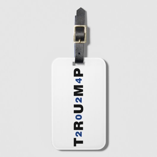 Trump 2024 Blue Bagagelabel (Voorkant (verticaal))