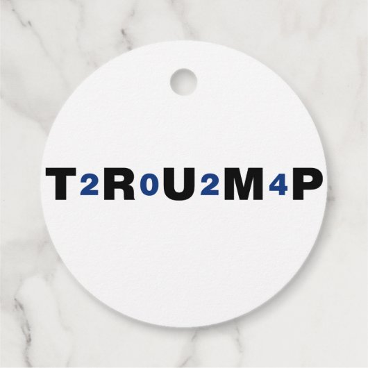 Trump 2024 Blue Bedankjes Labels (Achterkant)