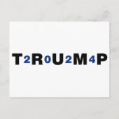 Trump 2024 Blue Briefkaart (Voorkant)