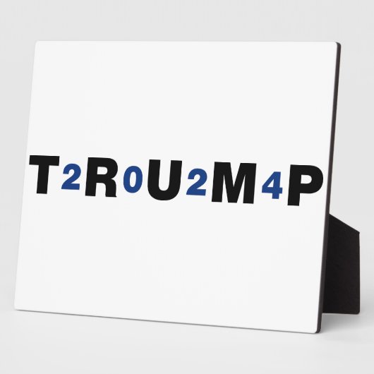 Trump 2024 Blue Fotoplaat (Zijkant)