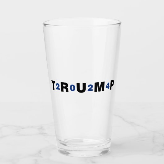 Trump 2024 Blue Glas (Voorkant)