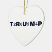 Trump 2024 Blue Keramisch Ornament (Links)