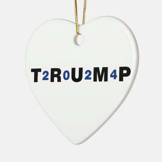 Trump 2024 Blue Keramisch Ornament (Links)