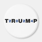 Trump 2024 Blue Magneet (Voorkant)