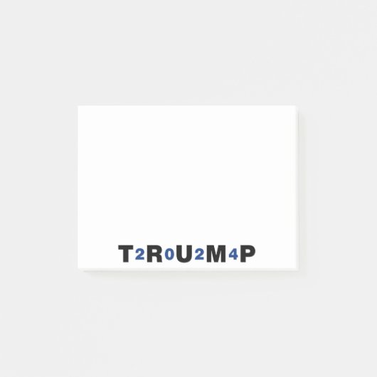 Trump 2024 Blue Post-it® Notes (Voorkant)