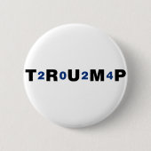 Trump 2024 Blue Ronde Button 5,7 Cm (Voorkant)