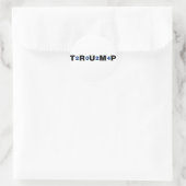 Trump 2024 Blue Ronde Sticker (Tas)