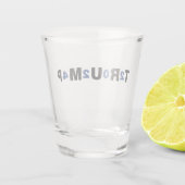 Trump 2024 Blue Shot Glas (Achterkant)