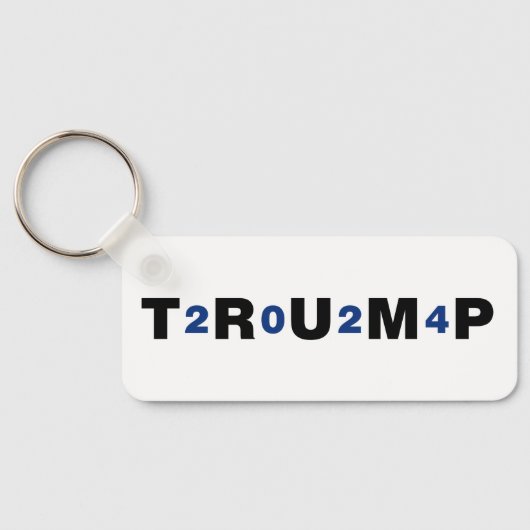 Trump 2024 Blue Sleutelhanger (Achterkant)