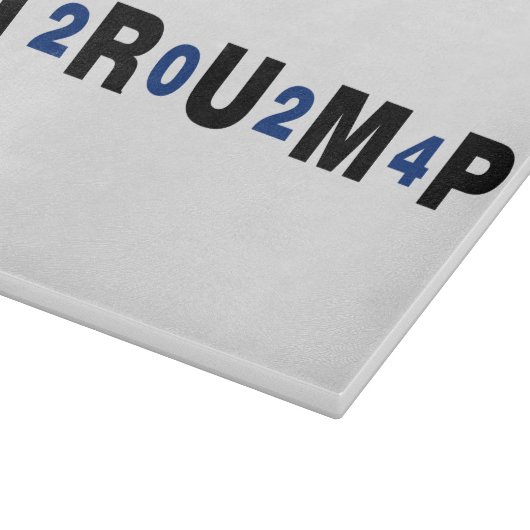 Trump 2024 Blue Snijplank (Hoek)