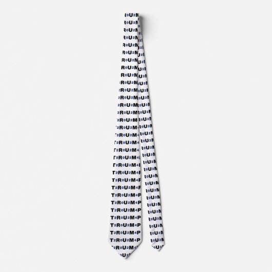 Trump 2024 Blue Stropdas (Voorkant)