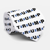 Trump 2024 Blue Stropdas (Opgerold)