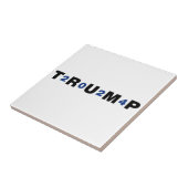 Trump 2024 Blue Tegeltje (Zijkant)