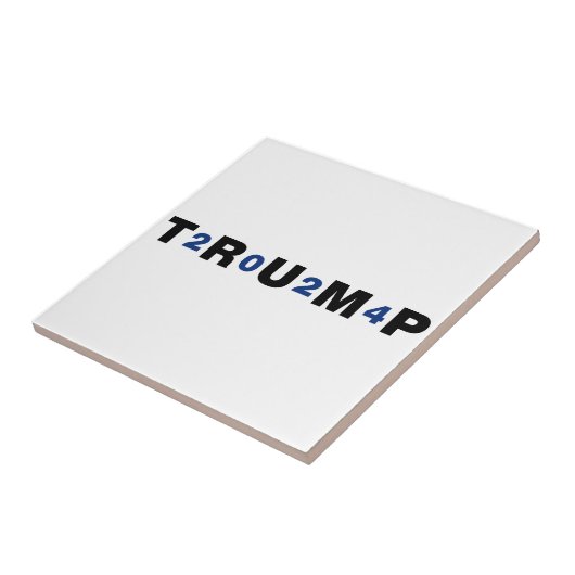 Trump 2024 Blue Tegeltje (Zijkant)