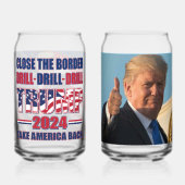 Trump 2024 - Boorboor Blikvorm Glas (Voorkant)