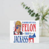 Trump 2024 Briefkaart (Staand voorkant)