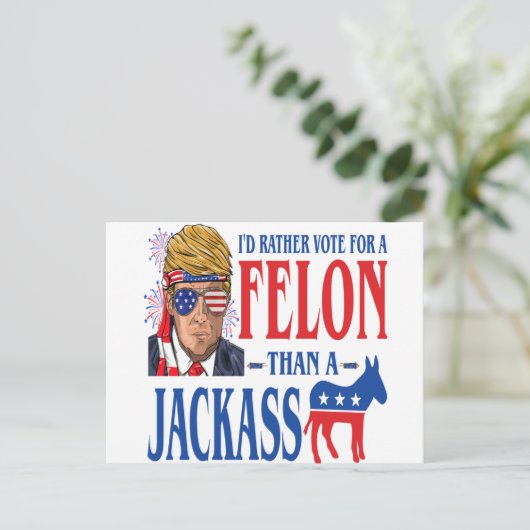 Trump 2024 Briefkaart (Staand voorkant)