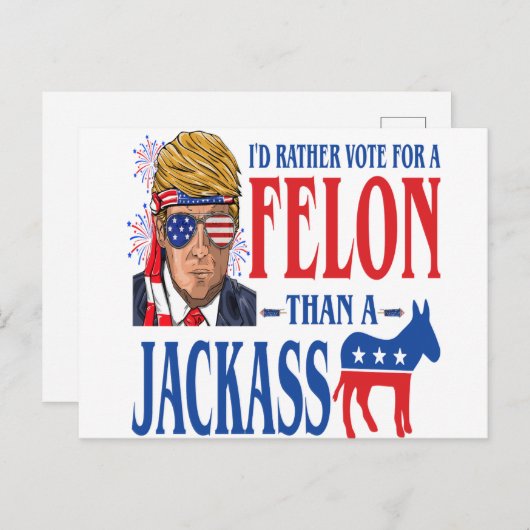 Trump 2024 Briefkaart (Voorkant / Achterkant)