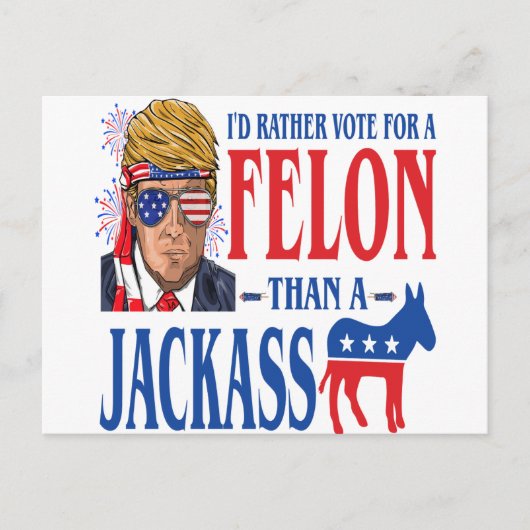 Trump 2024 Briefkaart (Voorkant)