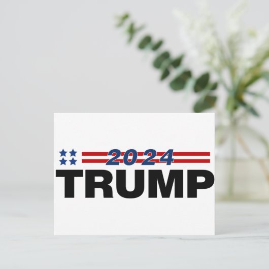 Trump 2024 briefkaart (Staand voorkant)