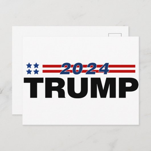 Trump 2024 briefkaart (Voorkant / Achterkant)