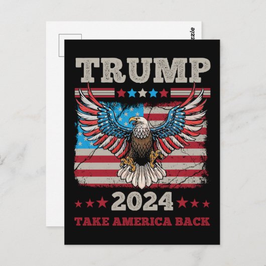 Trump 2024 briefkaart (Voorkant / Achterkant)