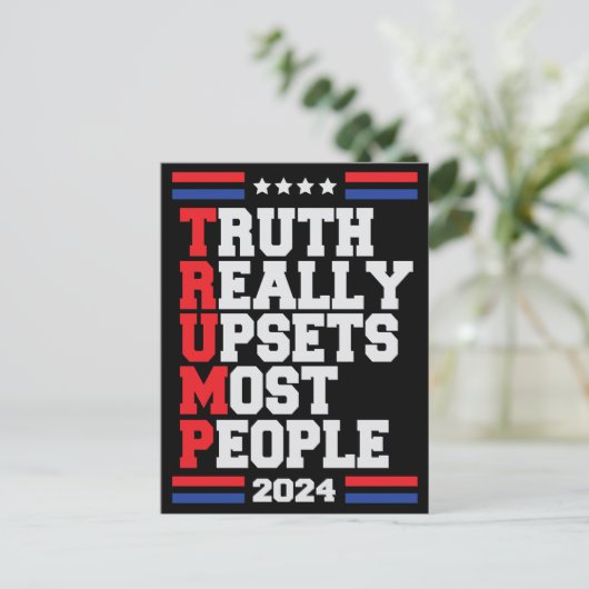 Trump 2024 briefkaart (Staand voorkant)