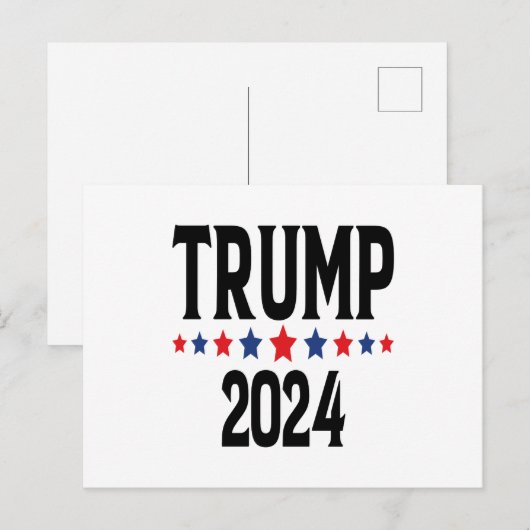 Trump 2024 Briefkaart (Voorkant / Achterkant)