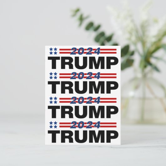 Trump 2024 briefkaart (Staand voorkant)