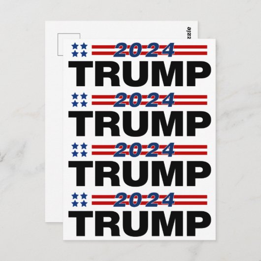 Trump 2024 briefkaart (Voorkant / Achterkant)