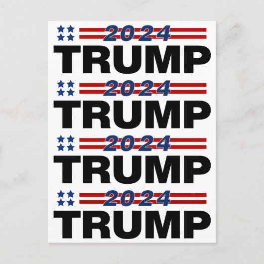 Trump 2024 briefkaart (Voorkant)