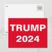 TRUMP 2024-Briefkaart Briefkaart (Voorkant / Achterkant)