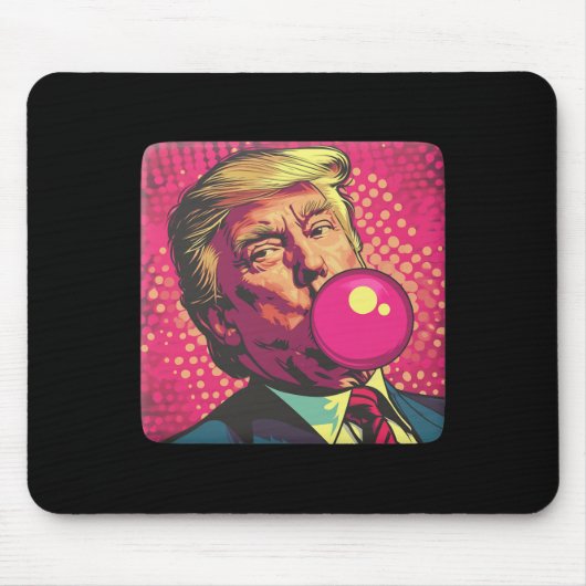 Trump 2024 Bubble Gum Pop Muismat (Voorkant)