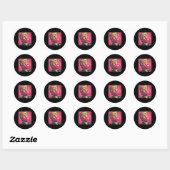 Trump 2024 Bubble Gum Pop Ronde Sticker (Vel)