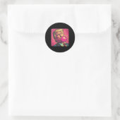 Trump 2024 Bubble Gum Pop Ronde Sticker (Tas)
