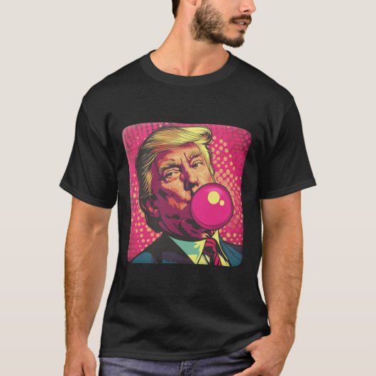 Trump 2024 Bubble Gum Pop T-shirt (Voorkant)