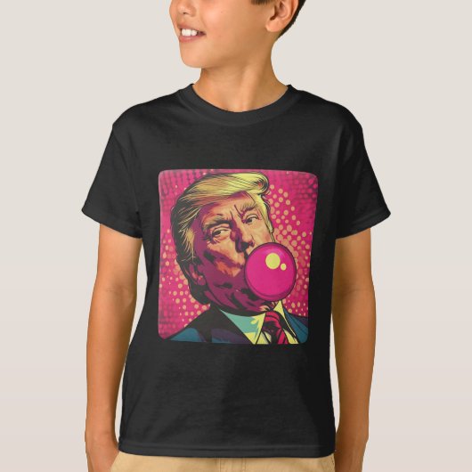 Trump 2024 Bubble Gum Pop T-shirt (Voorkant)