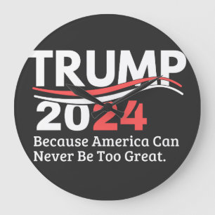 trump 2024 bumper grote klok