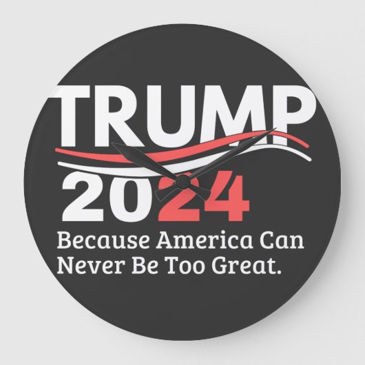 trump 2024 bumper grote klok (Voorkant)