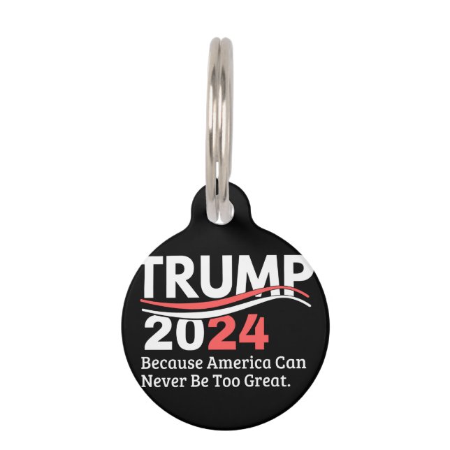 trump 2024 bumper huisdierpenning (Voorkant)