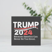 trump 2024 bumper kaart (Staand voorkant)