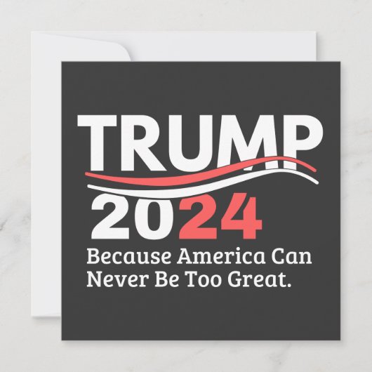 trump 2024 bumper kaart (Voorkant)