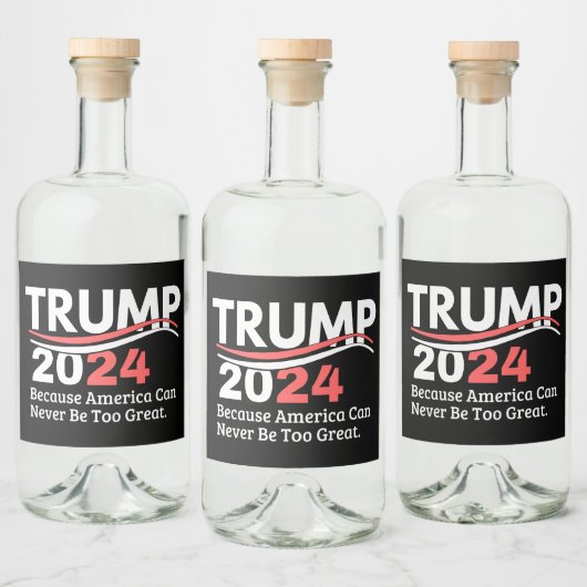 trump 2024 bumper likeurfles etiket (Flessen)