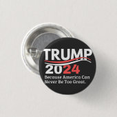 trump 2024 bumper ronde button 3,2 cm (Voorkant /achterkant)