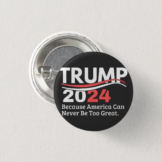 trump 2024 bumper ronde button 3,2 cm (Voorkant /achterkant)